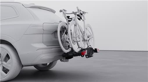Fietsdrager opklapbaar, op trekhaak gemonteerd met Fix4Bike